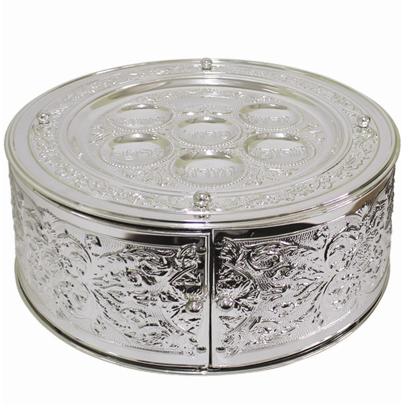 Stainless Steel Seder Plates And Sets