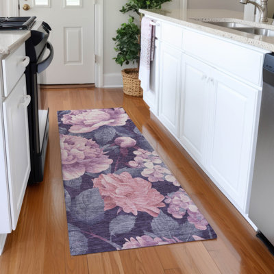 Tapis intérieur / extérieur rose Vashira