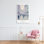 Toile rétro bleues de Paris, design par Petal Prints Design