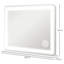 HOMCOM Vanity Mirror with Lights, Large 80x62 cm Makeup Mirror, White