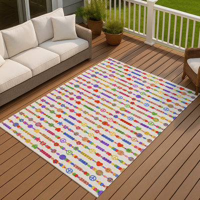 Machine Washable Indoor/Outdoor Chantille ACN2658 Kids Rug