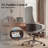 Genuine Leather Executive Chair, Swivel Ergonomic Office Chair, Home Desk Chair with Tilt Reclining, Aluminum Base, Adjustable Height, Adjustable Seat Depth-763485001