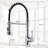 Commercial Black Kitchen Faucet With Pull Down Sprayer, Single Handle Single Lever Kitchen Sink Faucet