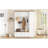 78.7''H Entryway Hall Tree with Storage Bench, 5-in-1 Hall Tree Farmhouse Coat Rack Shoe Bench with Cabinets, Drawers & Hooks for Hallway, Entryway, Living Room, Mudroom-1311711438