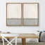«Grunge Mid-Century Geometric Liness», 2 pièces sur toile-99016454-99016458