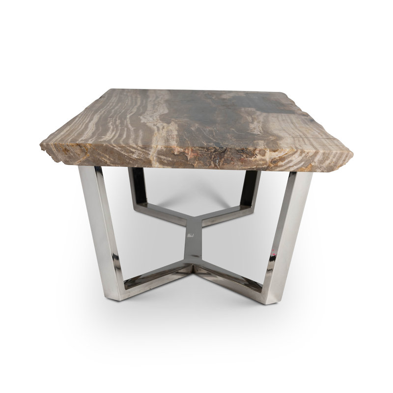 Masso Solid Wood Coffee Table, Natural Dark