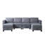 Canapé modulaire en velours de 116 po Esmer-664983330