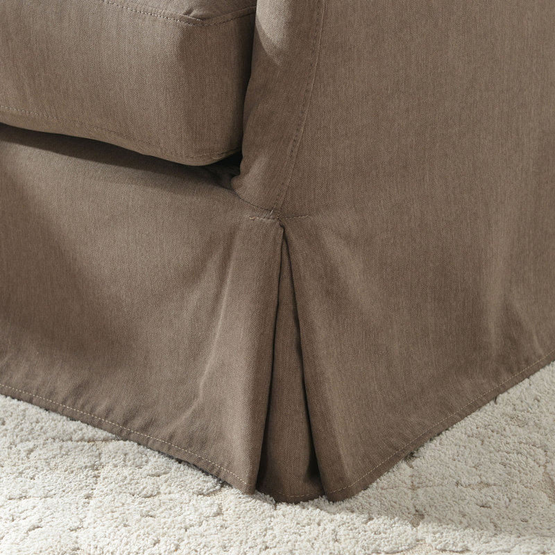 Fauteuil demi-tonneau pivotant rembourré de 32 po de largeur, Brun
