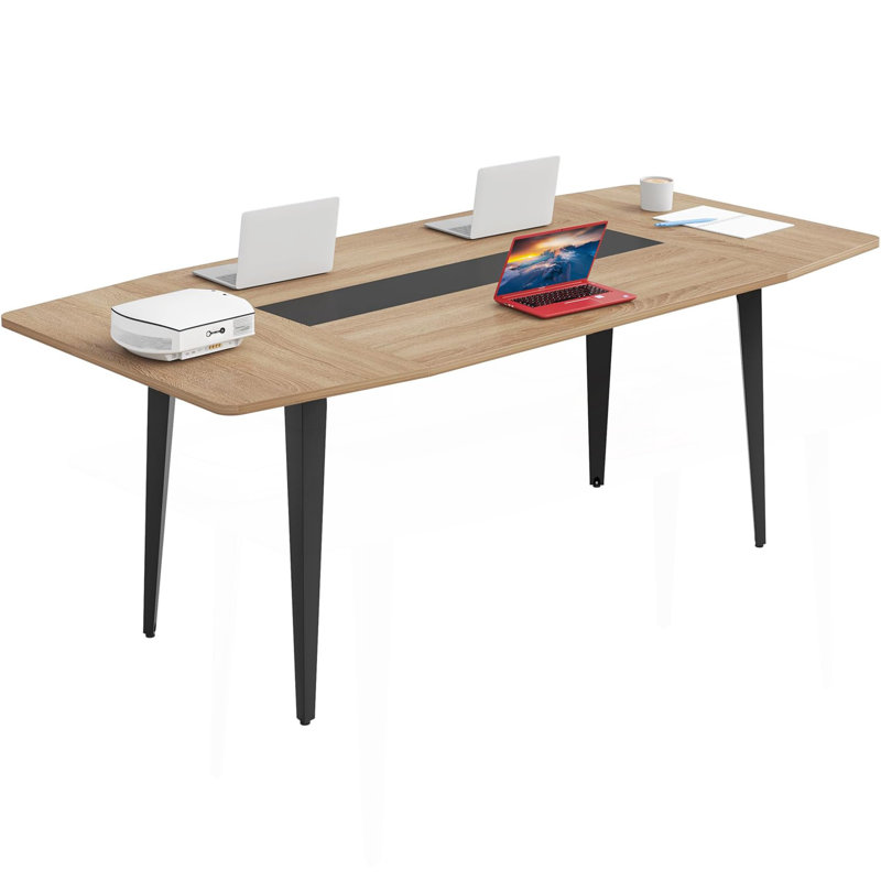 Table de bureau en forme de bateau, table de réunion, table de conférence au design contemporain