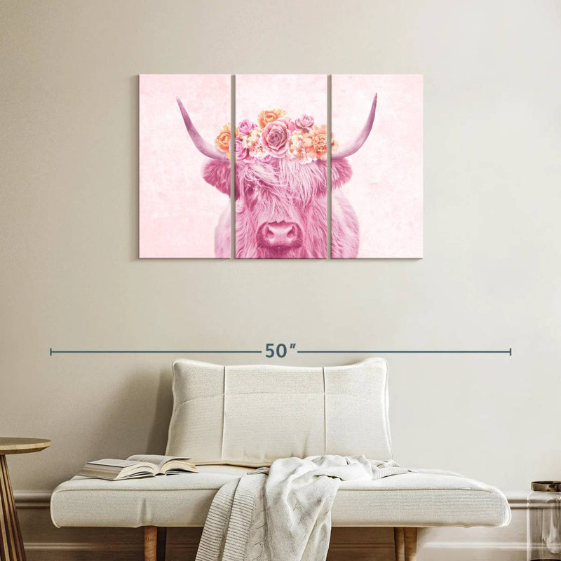 Brampt Cow Flower Crown, 24" H x 38" W