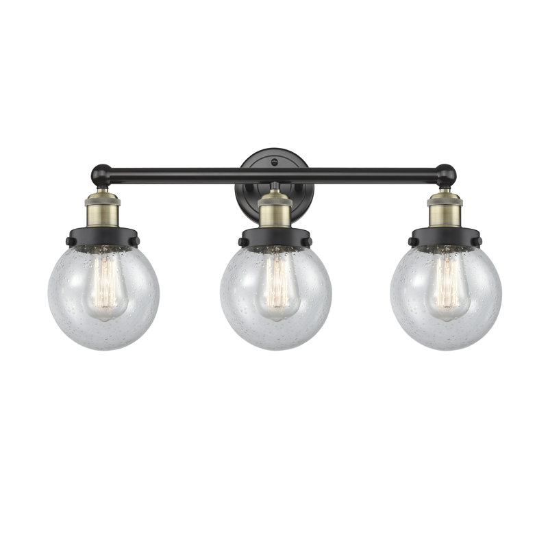 Alphonsa 3 - Light Dimmable Vanity Light, Seedy, Black Antique Brass