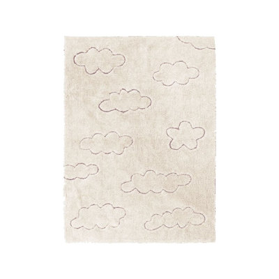 Rugcycled Washable Area Rug Clouds