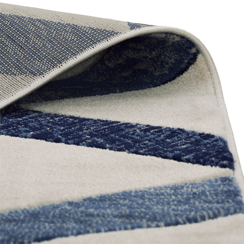 Good Vibes Geometric Synthetic Area Rug, Rectangle 120 x 160cm