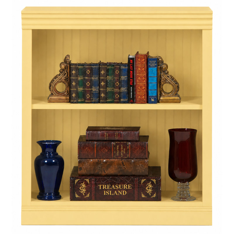 Sherita Bookcase, Yellow, (1 Shelf) 36” H x 32” W x 14.25” D