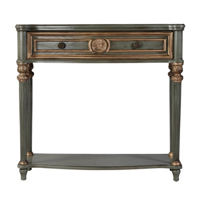 37" Serpentine-Shaped Console Table