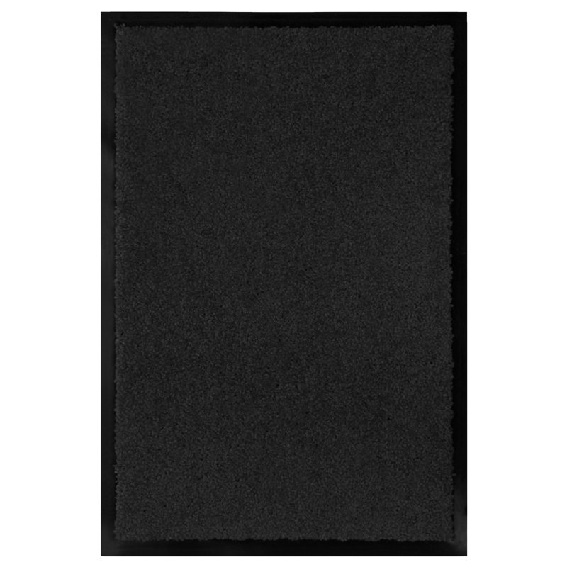 Bouldin Non-Slip Striped Doormat, Black, 80cm W x 120cm L