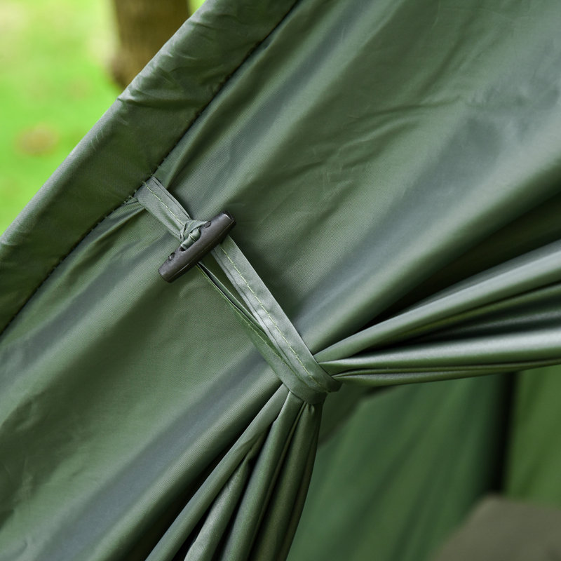 Green Portable Camping Cot Tent with Air Mattress and Sleeping Bag