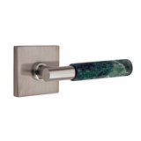 Select Round Privacy (Bed & Bath) Door Lever with Square Rosette