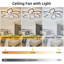 30.7 ‘’ 6-Blade Dimmable LED Ceiling Fan 6 Gear Speed with Remote Control and APP-1243775205