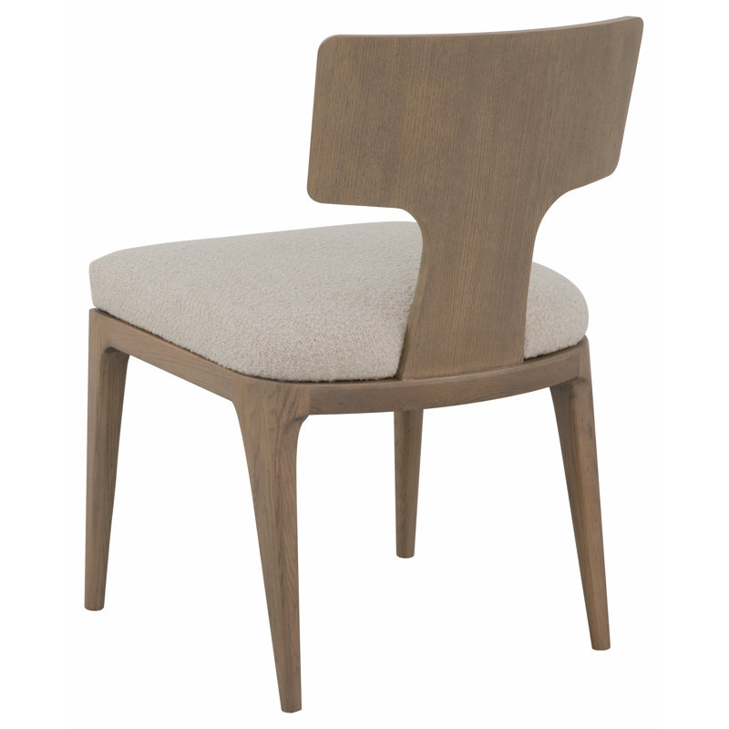 Everett Leather Side Chair, 1111 Brown, Almond Buff
