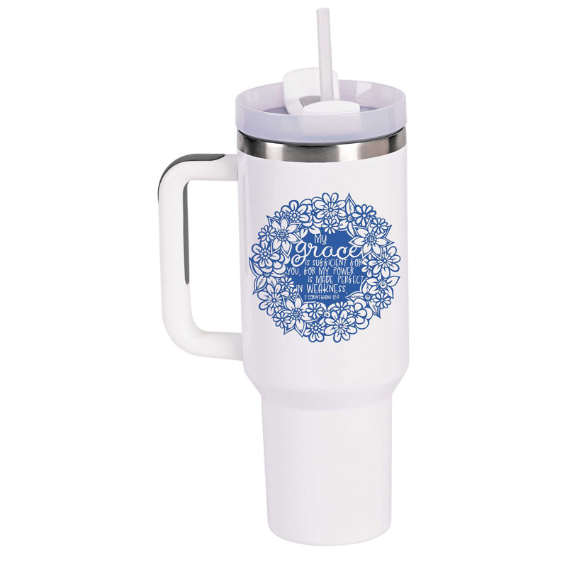 Verre culot floral parfaitement imparfait 40 oz
