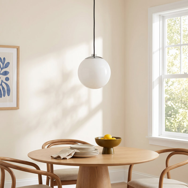 Luna 1 - Light Single Pendant, Polished Nickel