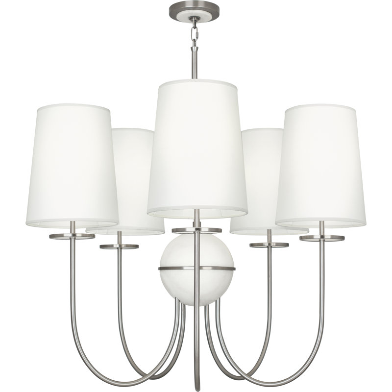 Fineas 5 - Light Chandelier, Ascot White