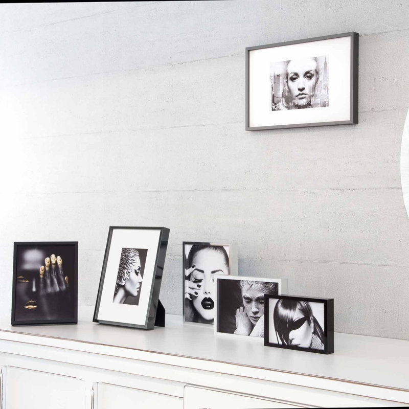 nielsen Alpha Aluminium Picture Frame, Silver, 18cm W x 24cm H