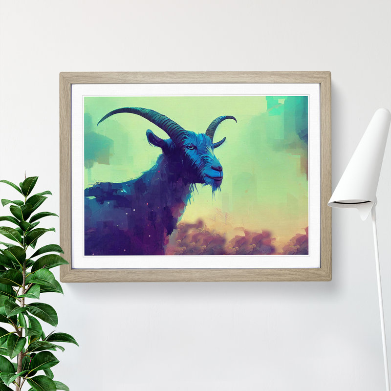 Goat Abstract - Single Picture Frame Print