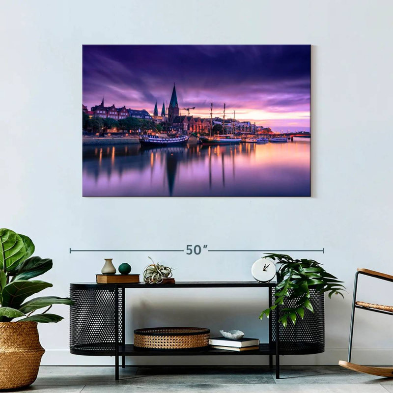 Lever de soleil mauve Nicci Bremen, H 30 po x l 45 po