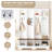 Farmhouse Hall Tree With 8 Hooks,modern 3-in-1 Wooden Style Coat And Shoe Rack-838937345