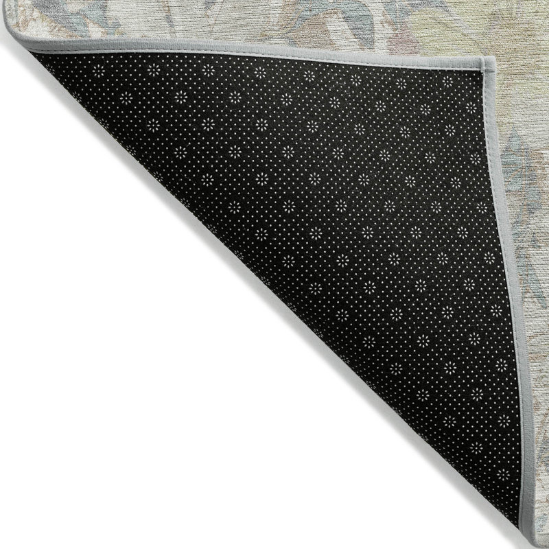 Tapis intérieur / extérieur ivoire Taniska, 9 pi x 12 pi