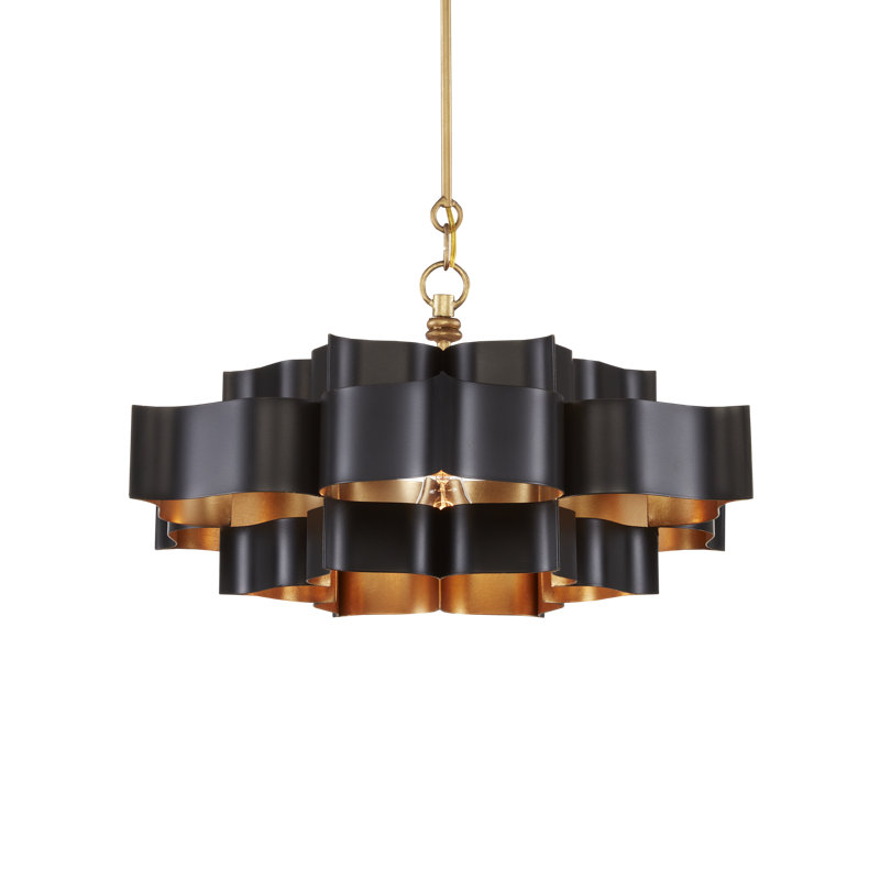 Grand Lotus 1 - Light Pendant, Satin Black