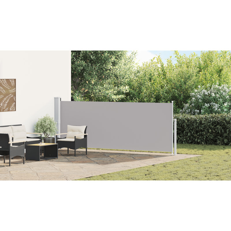 Polyester Cover Patio Retractable Awning, 55.1" H x 196.9" W
