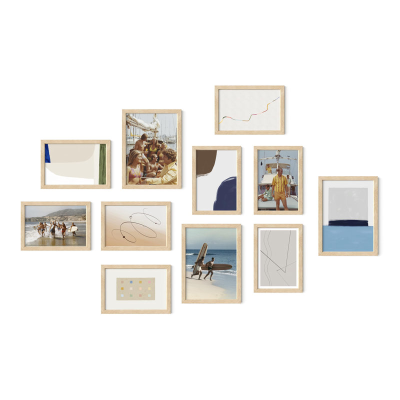 Cadres photos pour mur de galerie, Beige