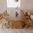 Brown Rectangular Solid Wood Dining Table-2066287220