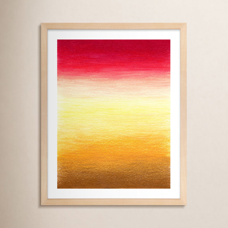 Tie-Dye Sunset Painting by Katy Montica, 16" W x 20" H, Maple