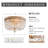 Elisa Crystal Basket Flush Mount Chandelier - Brushed Brass