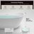 MonBlari 60" X 31" Acrylic Freestanding Soaking Bathtub with Overflow and Pop-up Drain For Bathroom-120392931