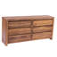 Commode double 6 tiroirs Kanwal