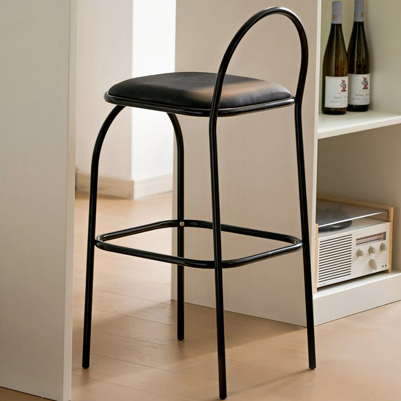 Chaise latérale à dossier plein noir (paquet de 2), Noir, H 33,46 po x L 16,54 po x l 18,11 po