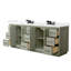 Meuble-lavabo double autoportant 84 po avec plateau en marbre Strada-114678901-134638982-114678904