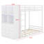 Lit superposé avec rangement réversible et lumière DEL pour chambres d'enfants-1501528276