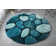 Thionville Abstract Shag Teal/Turquoise/Mint Area Rug