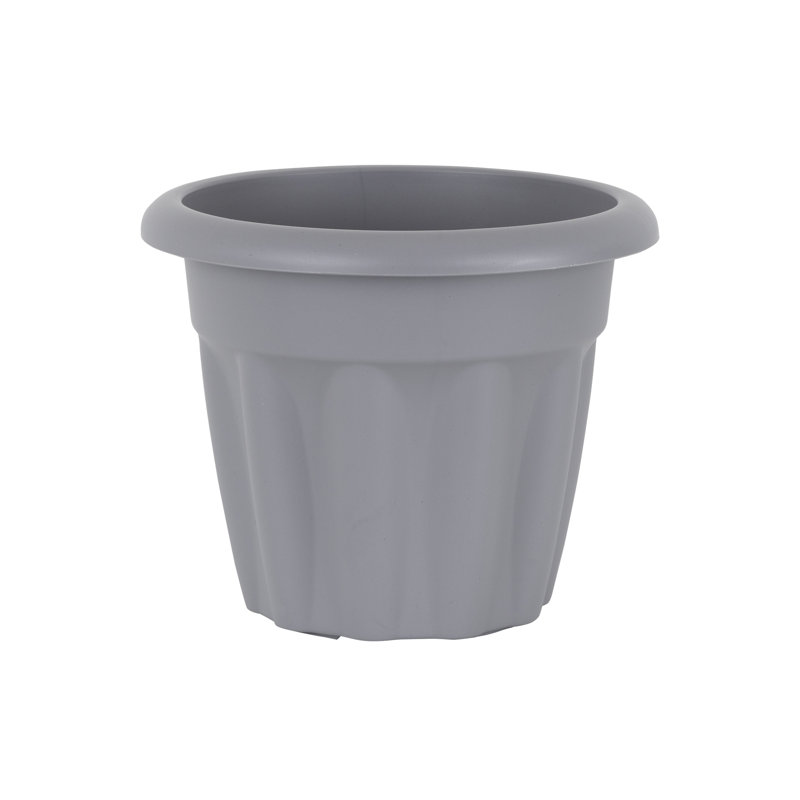 Wham Vista 25cm Round Planter Pack of 6 Upcycle Grey