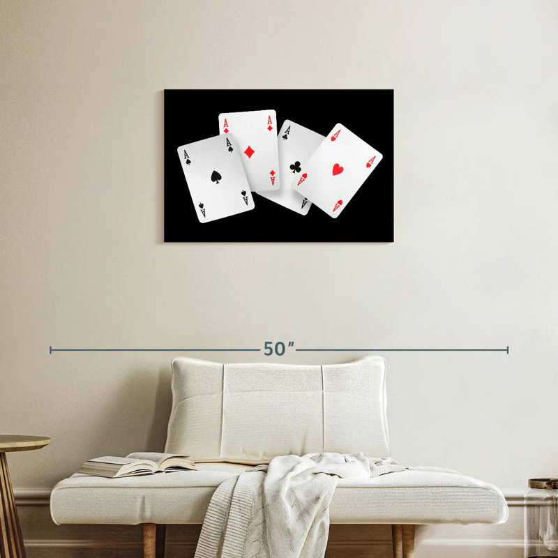  «Four Ace Card», H 20 po x l 30 po