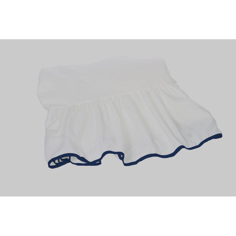 Unique Tailored Bed Skirt, Navy
