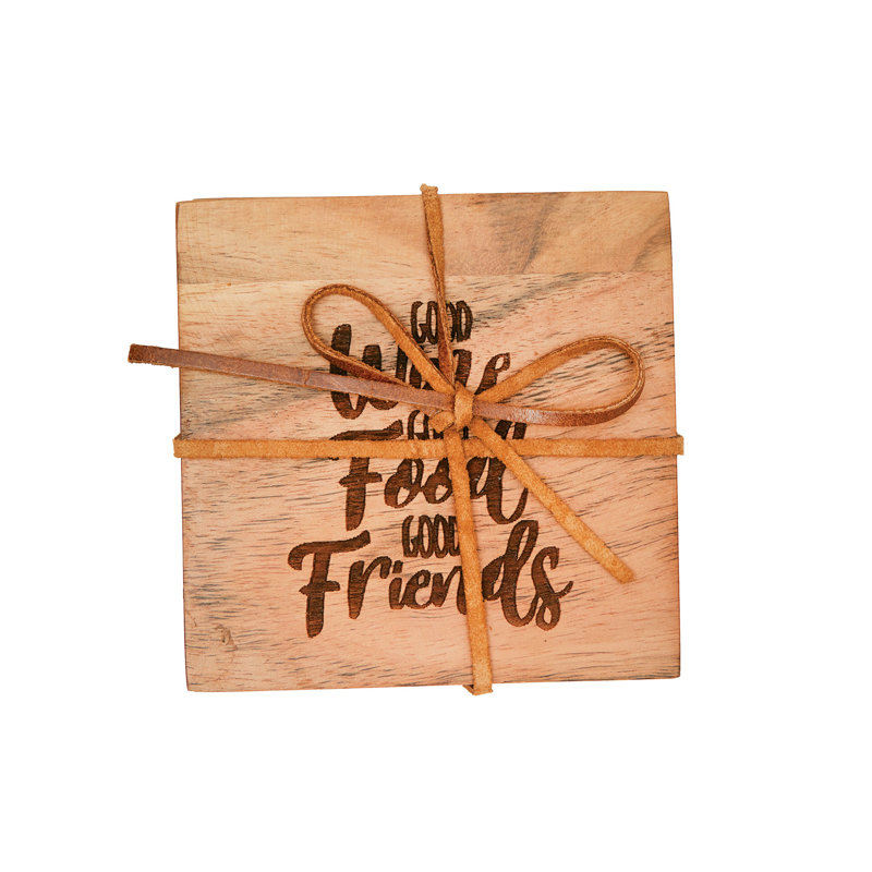 Sous-verres Wine Food Friends