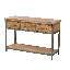 Console en bois d'acacia massif