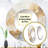 Gold And White Magic Marble Geode III - Marble Large Mirror, Gold Unique Wall Mirror Decor, Printed Metal Art-99621568-121602659